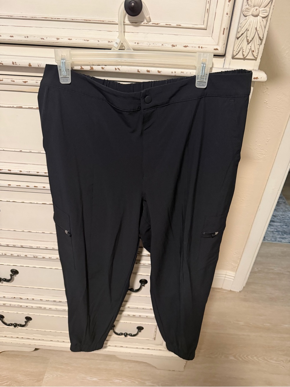 Talbots Black Cargo-Style Jogger Pants-Clearance